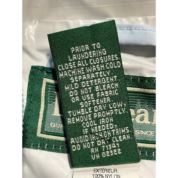 LL Bean Rain Coat Wind Breaker Lightweight Hooded Girls Medium 10-12 Blue 0 BVS1 - Picture 9 of 16